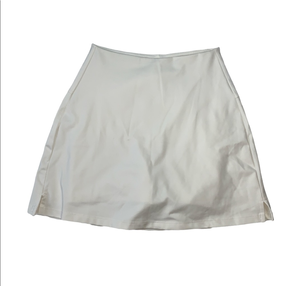 Girlfriend Collective High Rise Skort in Ivory